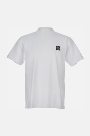 Stone Island White Logo T-shirt