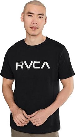 Rvca Big Glitch Short Sleeve Mens T Shirt Black : 2XL, Cotton