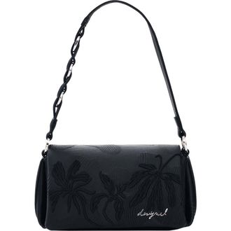 Desigual Floral Embossed Faux Leather Crossbody Bag in Black at Nordstrom