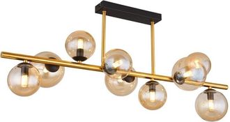 Globo Lighting Plaf&oacute;n - Riha - Dorado - Vidrio - L&aacute;mpara De Vidrio De