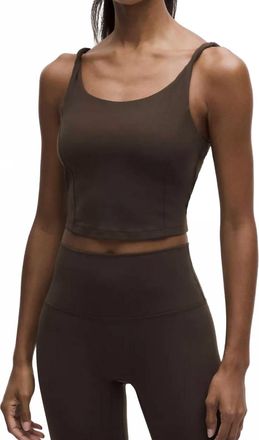 lululemon Align Twist-Strap Crop Tank In Walnut Crunch