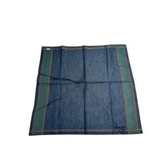 Dior Pre-owned Vintage Scarf - Dames - Pre-owned - Blauw - Maat: ONE Size Katoen