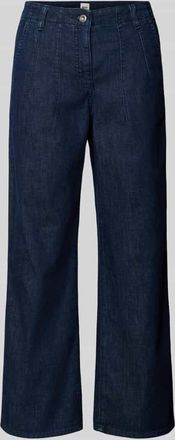 Brax Brax Wide Leg Jeans in verk&uuml;rzter Passform Modell Maine in Marine, Gr&ouml;&szlig;e 34