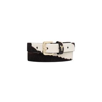 Patrizia Pepe Cintur&oacute;n de piel con estampado de leopardo - Accessories - Mujer - Multicolor - M