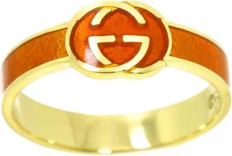 Gucci Yellow Gold (18K) Enamel Band Ring (Pre-Owned)