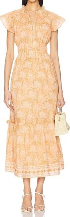 Cleobella Indira Ankle Dress In Cecil Blush Print