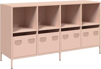 vidaXL Vidaxl - Credenza Rosa 135x39x73,5 cm in Acciaio Laminato a Freddo