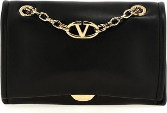 Valentino Garavani Shoulder Bags, female, Black, ONE SIZE, Vlogo Chain Shoulder Bag