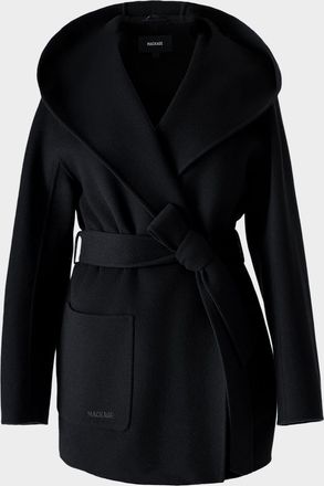 Mackage Paya-Z Hooded Wool Wrap Coat