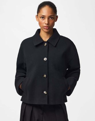 Pieces cappotto nero
