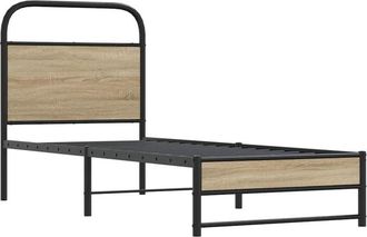 vidaXL Estructura cama sin colchón 75x190 cm madera contrachapada Vidaxl