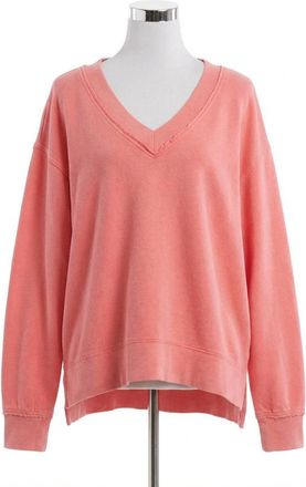 Z Supply Double Take Sweatshirt In Melon Pop