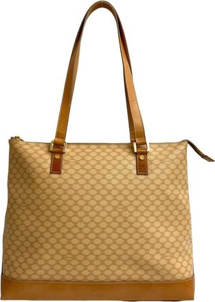 Celine Beige Pvc Leather Handbag Shoulder Bag Tote Bag (Pre-Owned)