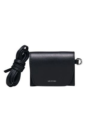 LI&Eacute; STUDIO Stella Leather Wallet in Solid Black at Nordstrom