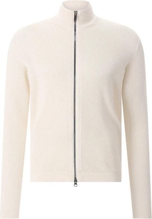 Phil Petter Openwork Katoenen Vest - Heren - Vesten - Beige - L - Katoen - Truien & Vesten