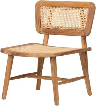 Adda Home Silla natural de madera 60x64x80cm