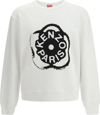 Kenzo Boke Flower 2.0 Cotton Sweatshirt - Heren - Sweatshirts - Wit - S - Katoen - Hoodies & sweatvesten