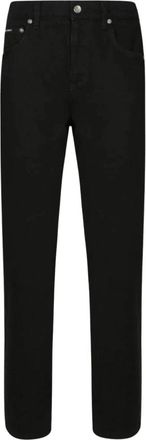 Dolce & Gabbana Mid-Rise Jeans - Dames - Regular Fit Jeans - Zwart - L - Katoen - Jeans