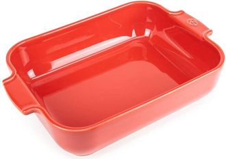 Peugeot PSP60053 Appolia Pirofila Rettangolare 32cm, Ceramica, Rosso