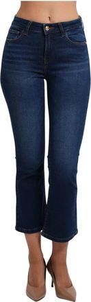 Gaud&igrave; Flare Cropped Jeans - Dames - Cropped Jeans - Blauw - W32 - Katoen - Jeans