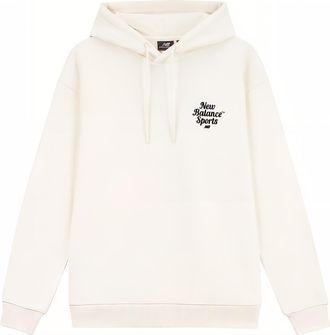 New Balance Sportswear Hoodie Asia Sizing Cream White Black 5CD38061-IV