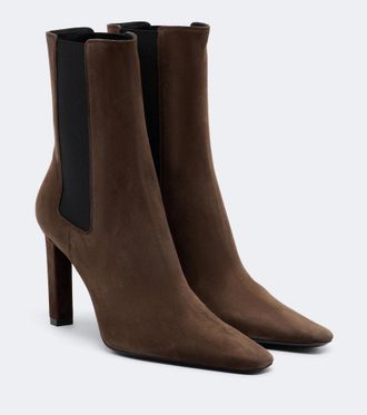 Saint Laurent Francoise suede ankle boots