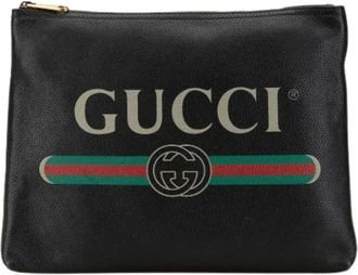 Gucci Pre-owned Clutches, female, Black, Size: ONE SIZE Pre-owned Vintage Clutch