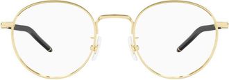 Montblanc MB0273O001 Round Metal Frame Eyeglasses - Gold