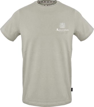 Aquascutum Heren T-shirt met opdruk (Grijs)