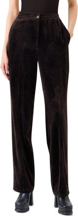 Akris Fritz Straight Leg Stretch Corduroy Pants in Coffee at Nordstrom, Size 16