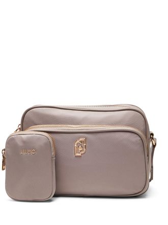 Liu Jo logo-plaque cross body bag - women - Polyester/Polyurethane Resin/Polyester/Polyamide - OS - Grey