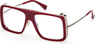 Max Mara Aviator Zonnebril - Dames - Brillen - Rood - 55 MM - Accessoires