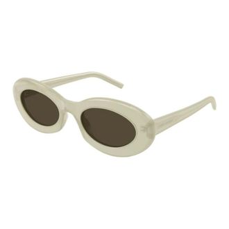 Saint Laurent Sunglasses, female, Beige, 52 MM, Oval Sunglasses