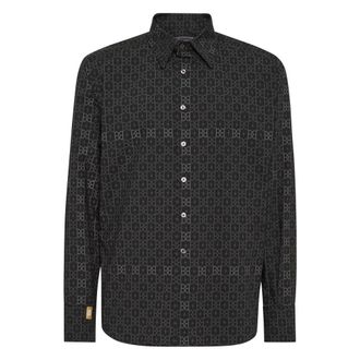 Billionaire Boys Club Overhemden, Heren, Blauw, 4Xl, Katoen, Silver Cut Shirt BB Checks