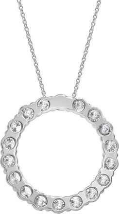 DiamondMuse Diamond Muse 2.00 cttw 14KT White Gold Circle of Life Diamond Pendant Necklace for Women