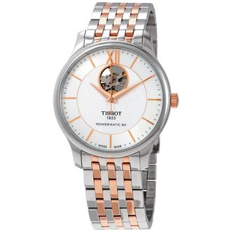 Tissot Tradition Silver Dial Two-tone Mens Watch T063.907.22.038.01