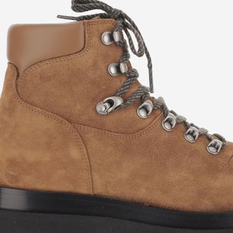 Bottega Veneta Mens Hiking Boots Brown Suede Leather