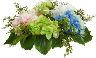 Nearly Natural Hydrangea Artificial Candelabrum in Multicolor at Nordstrom