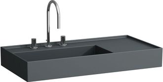 Laufen Kartell Lavabo Sobre Encimera, Repisa Derecha, 3 Agujeros - Laufen