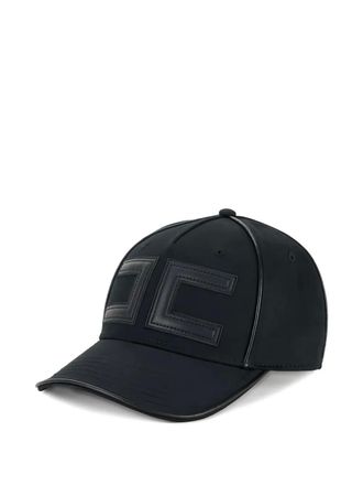 Elisabetta Franchi logo-patch baseball cap - women - Cotton - S - Black