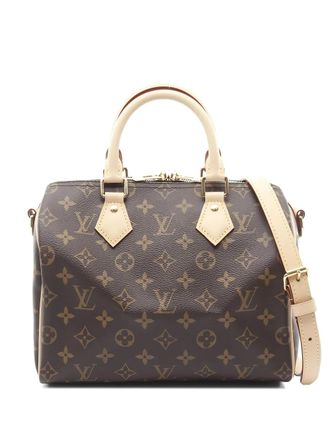 Louis Vuitton 2010s Speedy Bandouli&egrave;re 25 Monogram canvas shopper - Bruin