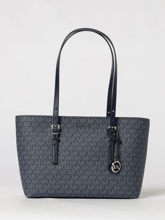 Michael Kors Borsa Quinn in cotone spalmato con monogram MK