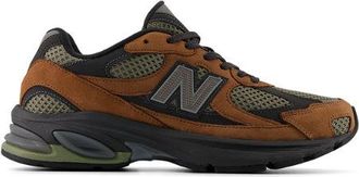 New Balance Uomo 2010 in Marrone/Grigio, Pelle, Taglia 40.5