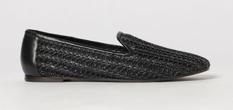 Brunello Cucinelli Mocassino in rafia crochet e nylon a rete