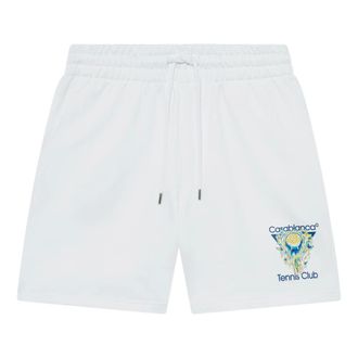 Casablanca Beachwear, male, White, Size: S Tennis Club Icon Sweatshort