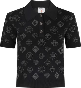 Casablanca City Jacquard Polo
