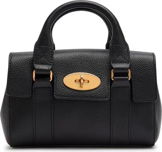 Mulberry Mini Heritage Bayswater Grained Leather Cross-body bag - Black - One Size