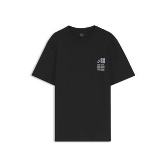 BOSS Cotton-jersey T-shirt with graphic print