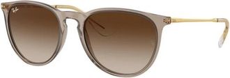 Ray-Ban Authentieke Erika Zonnebril- Premium Kwaliteit - Dames - Zonnebrillen - Bruin - 54 MM - Accessoires
