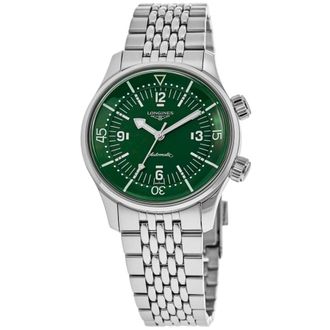 Longines Legend Diver Automatic Green Dial Steel Mens Watch L3.764.4.06.6